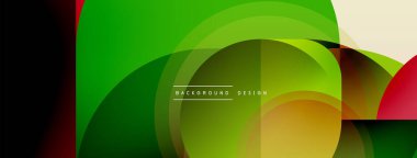 Yuvarlak üçgen çizgileri ve daireleri şekillendirir. Duvar kağıdı afişi arkaplanı veya iniş sayfası için Geometrik vektör çizimi