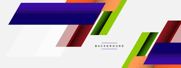 Fundo vetorial. Abstrato sobreposição de design de linhas de cores com efeitos de sombra. Ilustração para fundo banner papel de parede ou landing page —  Vetores de Stock