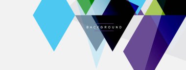 Renkli üçgen bileşimi, geometrik soyut arkaplan. Tekno veya iş konsepti, duvar kağıdı, afiş, arkaplan, iniş sayfası deseni