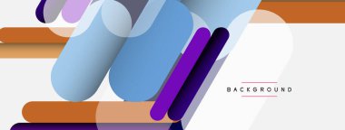 Soyut arkaplan. Yuvarlak şekiller, gri arkaplanda çizgiler. Duvar kağıdı afişi veya iniş sayfası için vektör illüstrasyonu