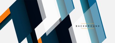 Vektör arkaplanı. Gölge efektli soyut örtüşen renk çizgileri tasarımı. Duvar kağıdı afişi için resim arkaplanı veya iniş sayfası