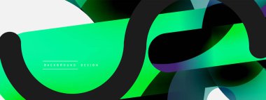 Soyut arkaplanı çember içine al. Duvar kağıdı afişi arkaplan kartı veya iniş sayfası için vektör illüstrasyonu