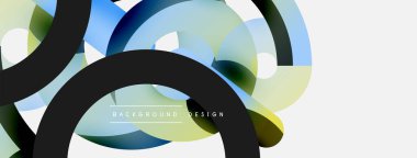 Soyut arkaplanı çember içine al. Duvar kağıdı afişi arkaplan kartı veya iniş sayfası için vektör illüstrasyonu
