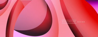 Yaratıcı geometrik duvar kağıdı. Asgari soyut arkaplan. Duvar kağıdı arkaplanı veya iniş sayfası için daire ve dalga kompozisyon vektör çizimi