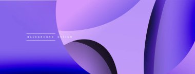 Yaratıcı geometrik duvar kağıdı. Asgari soyut arkaplan. Duvar kağıdı arkaplanı veya iniş sayfası için daire ve dalga kompozisyon vektör çizimi