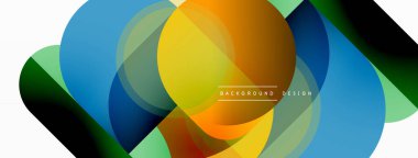 Geometrik asgari duvar kağıdı. Geometrik şekiller. Duvar kağıdı afişi veya iniş sayfası için vektör illüstrasyonu