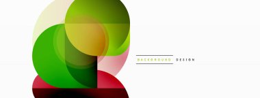 Yaratıcı geometrik duvar kağıdı. Asgari çember üçgen ve kare çizgi soyut arkaplan. Duvar kağıdı afişi veya iniş sayfası için vektör illüstrasyonu