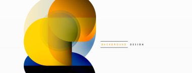 Yaratıcı geometrik duvar kağıdı. Asgari çember üçgen ve kare çizgi soyut arkaplan. Duvar kağıdı afişi veya iniş sayfası için vektör illüstrasyonu