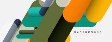 Soyut arkaplan. Yuvarlak şekiller, gri arkaplanda çizgiler. Duvar kağıdı afişi veya iniş sayfası için vektör illüstrasyonu