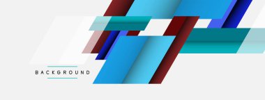 Vektör arkaplanı. Gölge efektli soyut örtüşen renk çizgileri tasarımı. Duvar kağıdı afişi için resim arkaplanı veya iniş sayfası