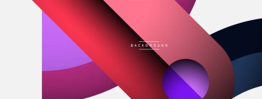 Geometrik soyut arkaplan. Duvar kağıdı arkaplanı veya iniş sayfası için yuvarlak şekiller, daireler, satır bileşimi