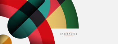 Moda şekilleri, renk minimal tasarım bileşimi, duvar kağıdı afişi veya iniş sayfası için çizgiler ve gölgeler