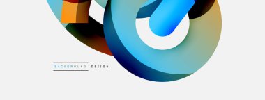 Soyut arkaplanı çember içine al. Duvar kağıdı afişi arkaplan kartı veya iniş sayfası için vektör illüstrasyonu