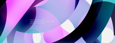 Soyut arkaplanı çember içine al. Duvar kağıdı afişi arkaplan kartı veya iniş sayfası için vektör illüstrasyonu