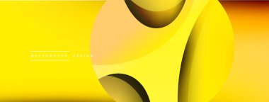 Yaratıcı geometrik duvar kağıdı. Asgari soyut arkaplan. Duvar kağıdı arkaplanı veya iniş sayfası için daire ve dalga kompozisyon vektör çizimi