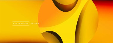 Yaratıcı geometrik duvar kağıdı. Asgari soyut arkaplan. Duvar kağıdı arkaplanı veya iniş sayfası için daire ve dalga kompozisyon vektör çizimi