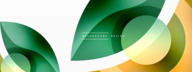 Renkli geometrik şekilli soyut arkaplan. Yuvarlak şekilli, daire ve çizgilerle çok güzel bir arka plan. Geometrik tasarım. Vektör illüstrasyonu