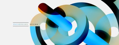 Soyut arkaplanı çember içine al. Duvar kağıdı afişi arkaplan kartı veya iniş sayfası için vektör illüstrasyonu