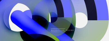 Soyut arkaplanı çember içine al. Duvar kağıdı afişi arkaplan kartı veya iniş sayfası için vektör illüstrasyonu