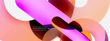 Soyut arkaplanı çember içine al. Duvar kağıdı afişi arkaplan kartı veya iniş sayfası için vektör illüstrasyonu