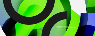 Soyut arkaplanı çember içine al. Duvar kağıdı afişi arkaplan kartı veya iniş sayfası için vektör illüstrasyonu