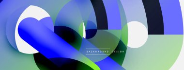 Soyut arkaplanı çember içine al. Duvar kağıdı afişi arkaplan kartı veya iniş sayfası için vektör illüstrasyonu