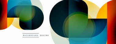 Geometrik asgari duvar kağıdı. Geometrik şekiller. Duvar kağıdı afişi veya iniş sayfası için vektör illüstrasyonu