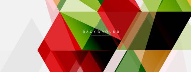 Renkli üçgen bileşimi, geometrik soyut arkaplan. Tekno veya iş konsepti, duvar kağıdı, afiş, arkaplan, iniş sayfası deseni