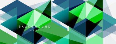 Renkli üçgen bileşimi, geometrik soyut arkaplan. Tekno veya iş konsepti, duvar kağıdı, afiş, arkaplan, iniş sayfası deseni