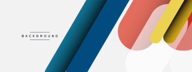 Soyut arkaplan. Yuvarlak şekiller, gri arkaplanda çizgiler. Duvar kağıdı afişi veya iniş sayfası için vektör illüstrasyonu