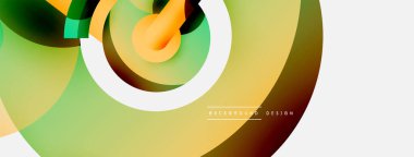 Soyut arkaplanı çember içine al. Duvar kağıdı afişi arkaplan kartı veya iniş sayfası için vektör illüstrasyonu