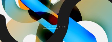 Soyut arkaplanı çember içine al. Duvar kağıdı afişi arkaplan kartı veya iniş sayfası için vektör illüstrasyonu