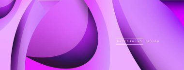 Yaratıcı geometrik duvar kağıdı. Asgari soyut arkaplan. Duvar kağıdı arkaplanı veya iniş sayfası için daire ve dalga kompozisyon vektör çizimi