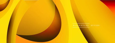 Yaratıcı geometrik duvar kağıdı. Asgari soyut arkaplan. Duvar kağıdı arkaplanı veya iniş sayfası için daire ve dalga kompozisyon vektör çizimi