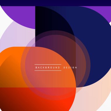 Yaratıcı geometrik duvar kağıdı. Asgari çember üçgen ve kare çizgi soyut arkaplan. Duvar kağıdı afişi veya iniş sayfası için vektör illüstrasyonu