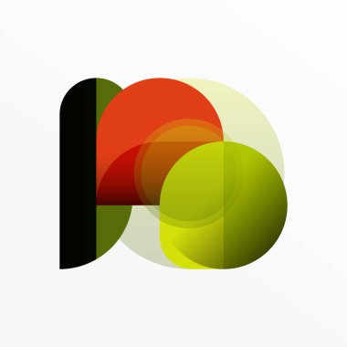 Yuvarlak üçgen çizgileri ve daireleri şekillendirir. Duvar kağıdı afişi arkaplanı veya iniş sayfası için Geometrik vektör çizimi