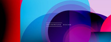 Yuvarlak üçgen çizgileri ve daireleri şekillendirir. Duvar kağıdı afişi arkaplanı veya iniş sayfası için Geometrik vektör çizimi