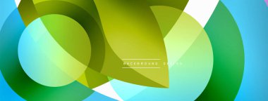 Yaratıcı geometrik duvar kağıdı. Asgari soyut arkaplan. Duvar kağıdı arkaplanı veya iniş sayfası için daire dalga ve yuvarlak şekiller kompozisyon vektör çizimi