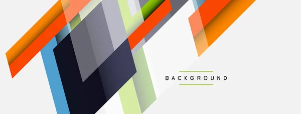 Vector achtergrond. Abstract overlappende kleurlijnen ontwerp met schaduw effecten. Illustratie voor achtergrond wallpaper banner of landing page — Stockvector