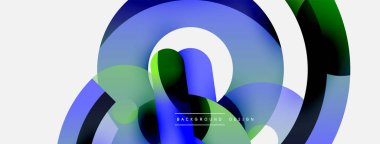 Soyut arkaplanı çember içine al. Duvar kağıdı afişi arkaplan kartı veya iniş sayfası için vektör illüstrasyonu