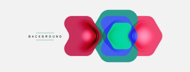 Beyaz arka planda renkli ok şekilleri. Minimum geometrik soyut arkaplan. Duvar kağıdı afişi veya iniş sayfası için vektör illüstrasyonu