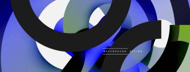 Soyut arkaplanı çember içine al. Duvar kağıdı afişi arkaplan kartı veya iniş sayfası için vektör illüstrasyonu