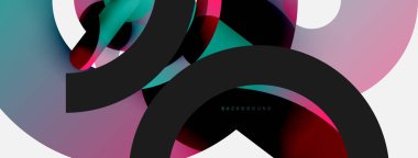 Soyut arkaplanı çember içine al. Duvar kağıdı afişi arkaplan kartı veya iniş sayfası için vektör illüstrasyonu