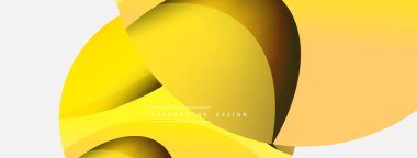 Yaratıcı geometrik duvar kağıdı. Asgari soyut arkaplan. Duvar kağıdı arkaplanı veya iniş sayfası için daire ve dalga kompozisyon vektör çizimi