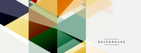 Mozaïek driehoeken geometrische achtergrond. Techno of business concept, patroon voor behang, banner, achtergrond, landing page — Stockvector