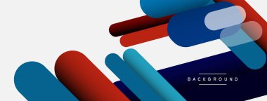 Yuvarlak şekiller ve çizgiler üst üste biniyor. Duvar kağıdı afişi veya iniş sayfası için vektör illüstrasyonu