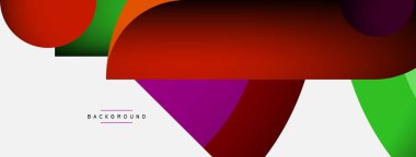 Geometrik soyut arkaplan. Duvar kağıdı arkaplanı veya iniş sayfası için yuvarlak şekiller, daireler, satır bileşimi
