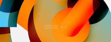 Soyut arkaplanı çember içine al. Duvar kağıdı afişi arkaplan kartı veya iniş sayfası için vektör illüstrasyonu
