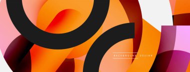 Soyut arkaplanı çember içine al. Duvar kağıdı afişi arkaplan kartı veya iniş sayfası için vektör illüstrasyonu