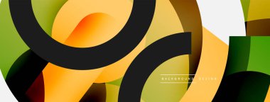 Soyut arkaplanı çember içine al. Duvar kağıdı afişi arkaplan kartı veya iniş sayfası için vektör illüstrasyonu
